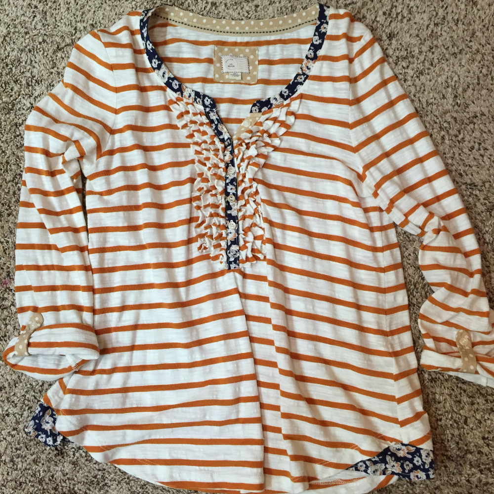 *50%OFF BUNDLES*Anthro {Postmark} 3/4 sleeve top